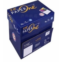 百旺（PAPER one） 进口原木浆百旺A4 70g不卡纸500张复印纸70克纸书写打印机纸（一包） 5包/箱