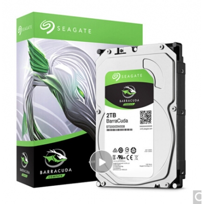 希捷(Seagate)2TB 256MB 7200RPM 台式机机械硬盘 SATA接口 希捷酷鱼BarraCuda系列(ST2000DM008)