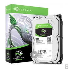 希捷(Seagate)2TB 256MB 7200RPM 台式机机械硬盘 SATA接口 希捷酷鱼BarraCuda系列(ST2000DM008)