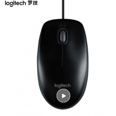  罗技（Logitech）M100r 有线鼠标 